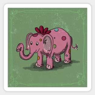 Pink Elephants Sticker